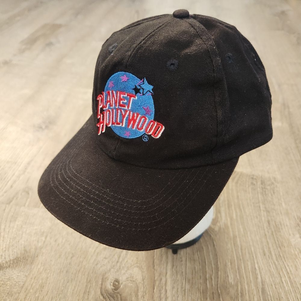 Vintage 90s Planet Hollywood‎ Nasdaq Ph II Adjustable Snapback Baseball Hat Cap